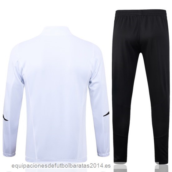 Nuevo Conjunto Completo Ropa Deportiva Con Cremallera Larga Bayern Munich 23/24 Blanco Negro Purpura Baratas